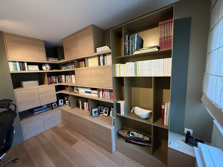 Bibliothèque bois & métal