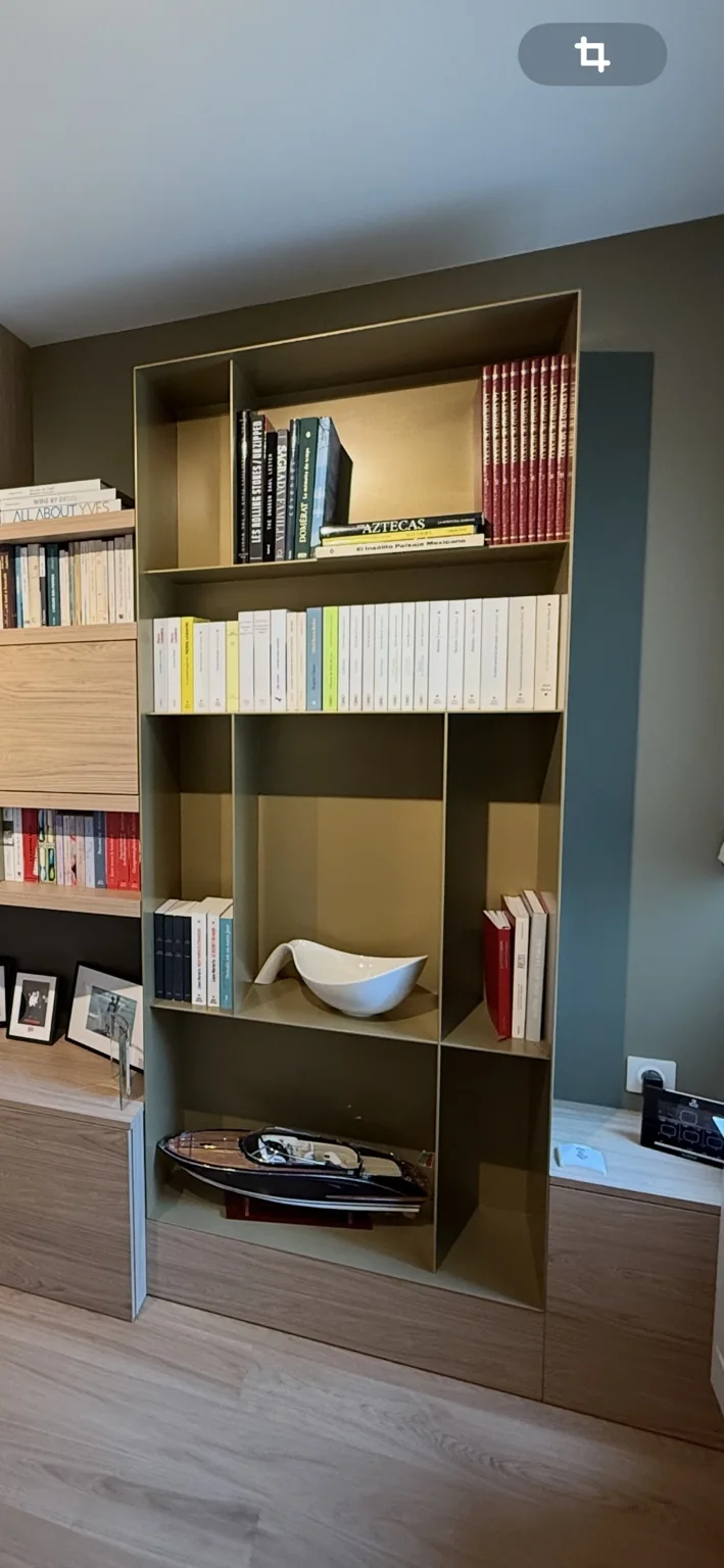 Bibliothèque bois & métal — vue 3