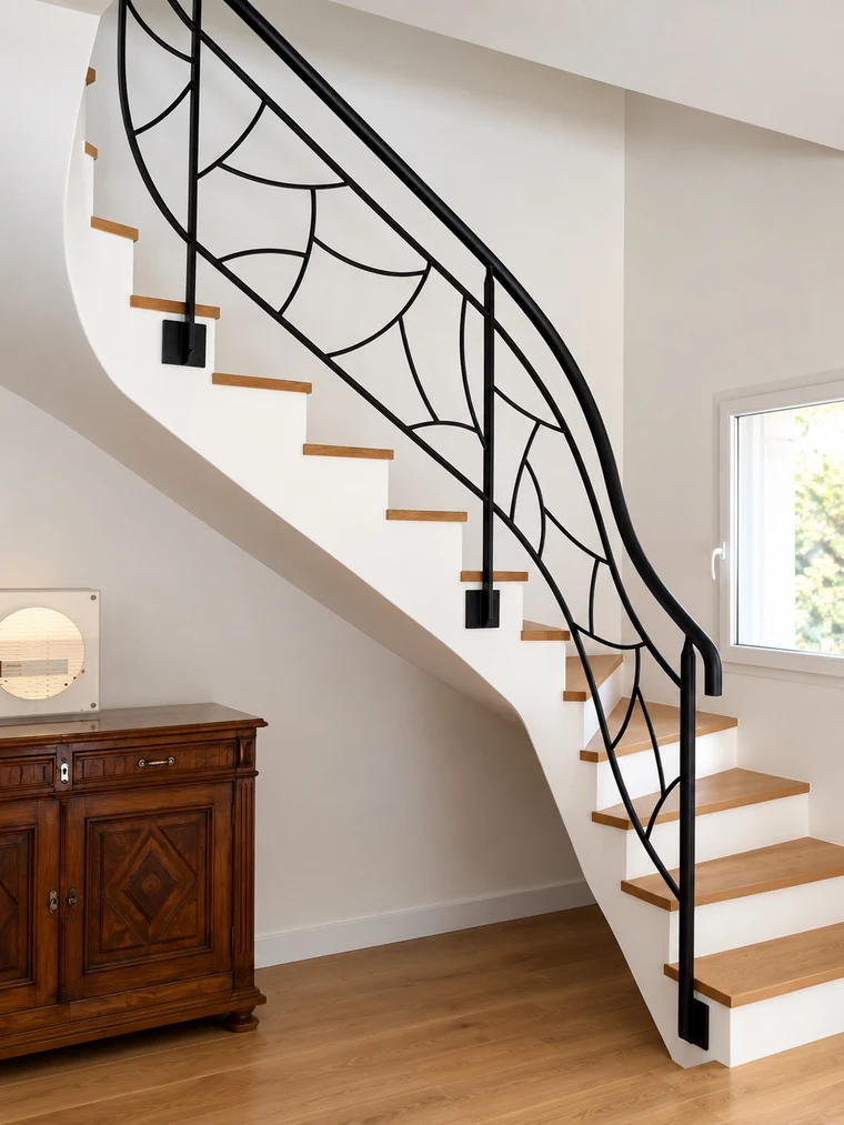 Garde-corps graphique d’escalier